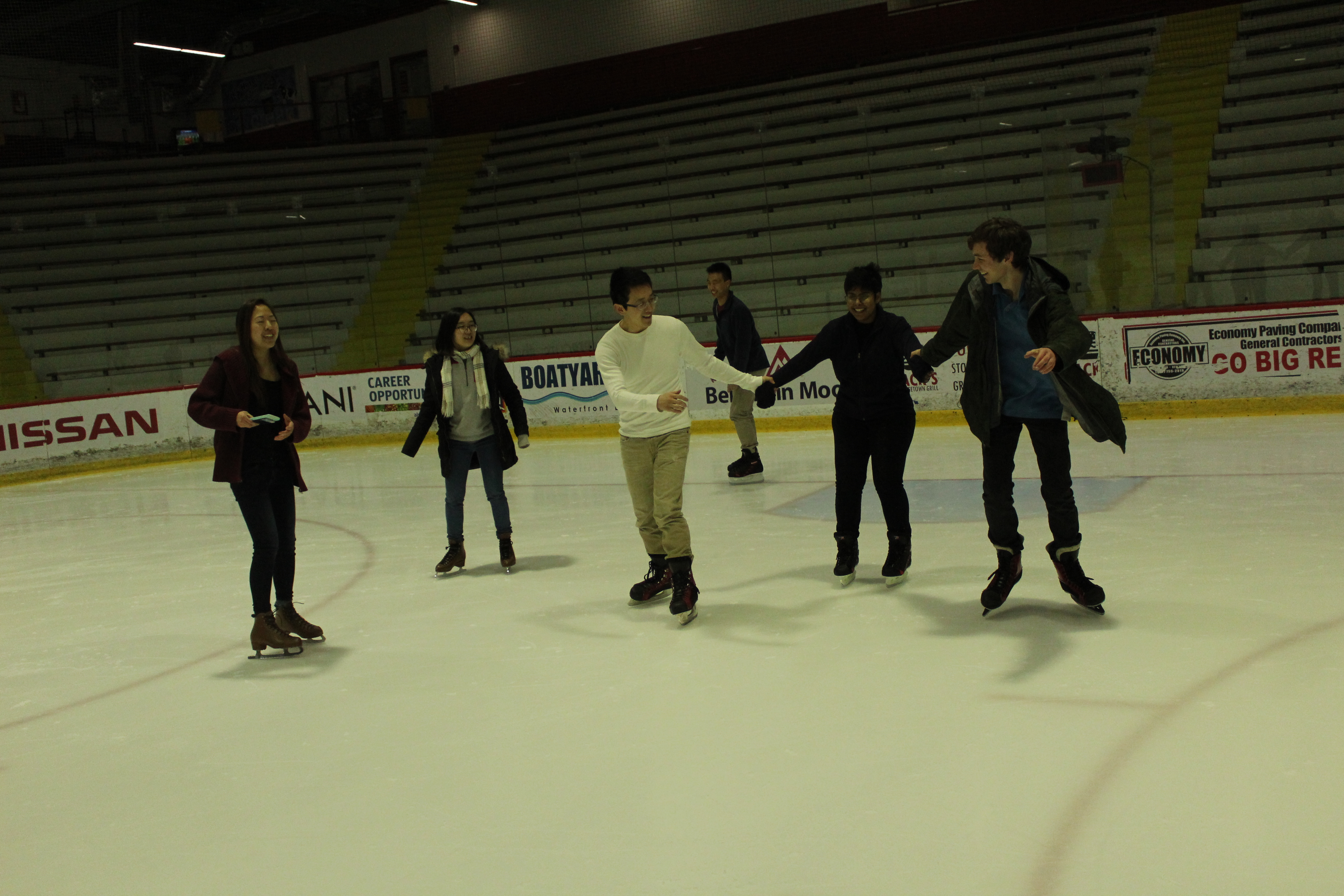 Whole group on skates